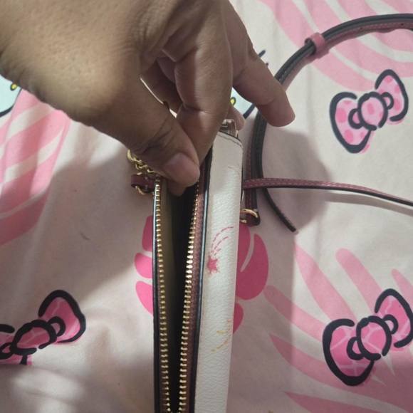 Coach Starry Pink and Cream Phone Holder Crossbody Bag - Picture 3 of 7